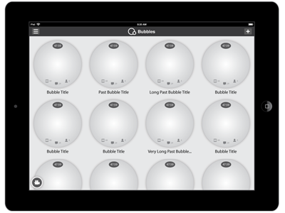 iPad social app wireframe ipad social network ux wireframe