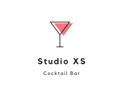 Studio XS Cocktail Bar brand design illustrator logo photoshop