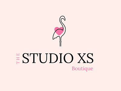 Pink Flamingo Logo Design art boutique design design art flamingo illustrator logo logo design photoshop pink