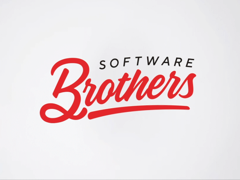 Software Brothers logo animation lettering after affects animation branding design lettering logo logo design logotype logotype design software brothers type animation typography