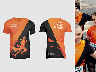 customised running t shirt