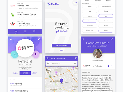 Android mobile app design - 7araka android app android app development booking app branding design fitness fitness app mobile app rounded software brothers sport ui ux design