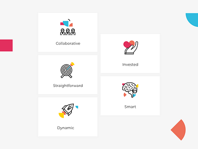 Value icons branding design icons icons design icons pack icons set illustration learning app learning management system learning platform software brothers values vector