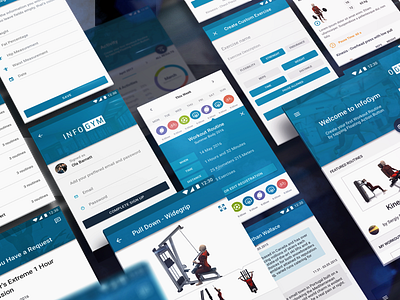 Infogym mobile android design