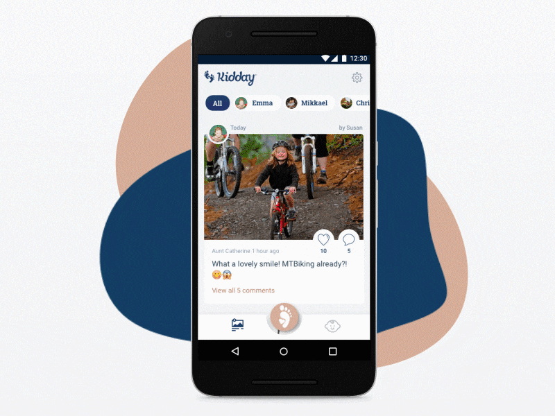 Kidday mobile app redesign