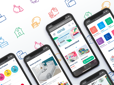 Essmak Webdesign Mobile app branding customization mobile first products for kids responsize ui ux web design