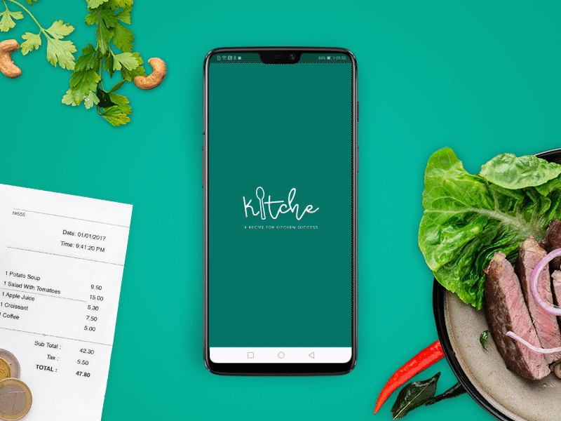 Kitche - Android app for food waste reduction android material ui mobile app mobile app design ui