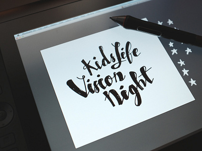 Kidslife Vision Night cintiq handdrawn kidslife lakewood lettering