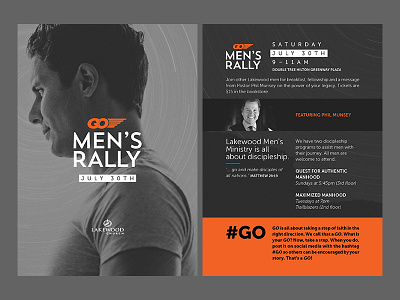 Go Men's Rally advertisement lakewoodchurch