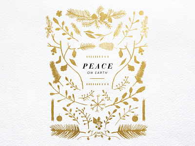 Peace christmas keyart light peace serif watercolor