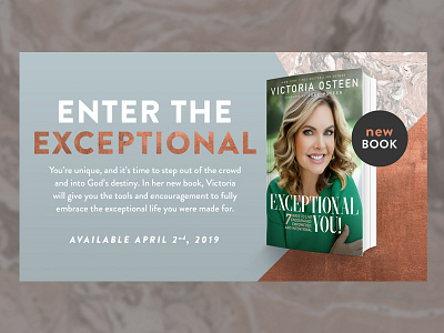 Exceptional You advertising book church cover layout marketing victoria osteen