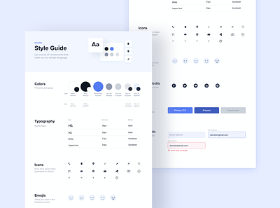 Style Guide Firstly app app design components costa rica design system style frame style guide style sheet styles ui ui components ux