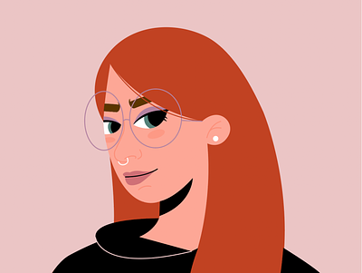 New redhead look character character design ginger ginger hair girl illustration illustrator red hair redhead vector