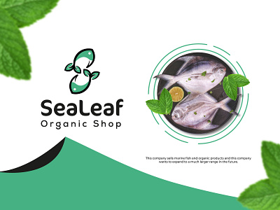 Sea leaf logo 2022 abstract branding design food graphic design iconic lettermark logo mascot