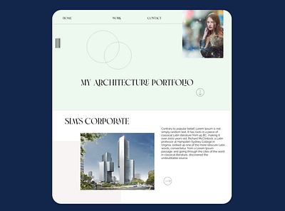 Architect's Portfolio design ui ui design uidesign ux ui web web design webdesign website concept