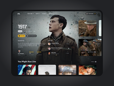 iFlix - Movie Web App app design design graphic design ui ui ux web design