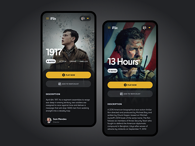 iFlix - Mobile App app design design graphic design ui ui ux web design