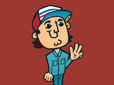 Debut Shot! Hello Dribbble! characters illustration