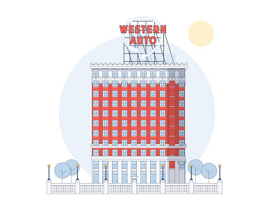 Western Auto - Kansas City design illustration kansas city vintage