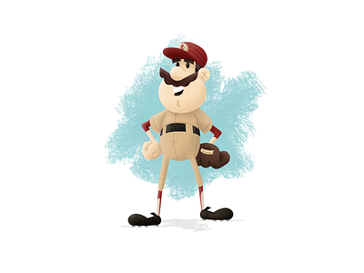 Vintage Baseball Dude