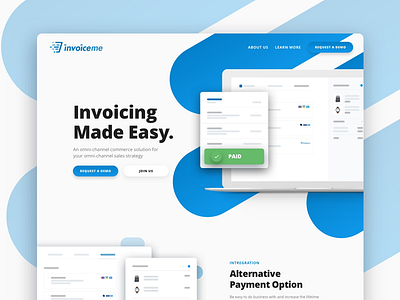 Invoice Me Landing Page