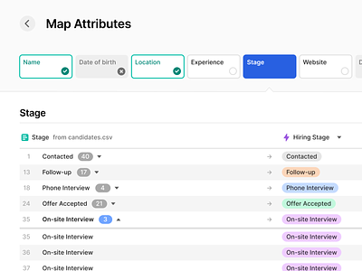 Mapping Attributes