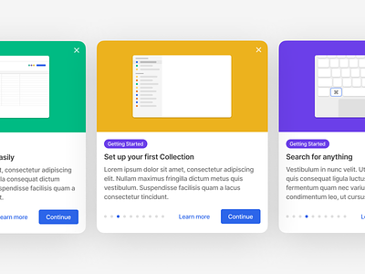 Onboarding card complex crm education explainer illustration interface keyboard onboarding shortcuts