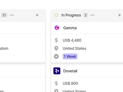 Kanban Stage Icons