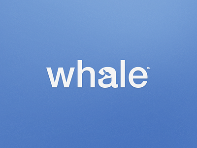 Whale Logotype fish font helvetica logo logotype negative space sea smart typeface water whale word mark