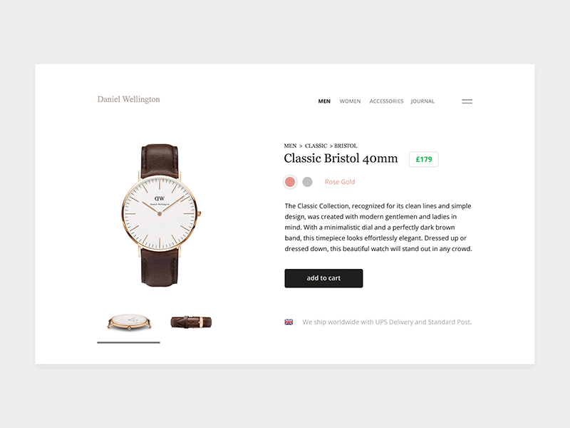 E-commerce shop 012 challenge dailyui ecommerce gif landing minimal product ui ux web website