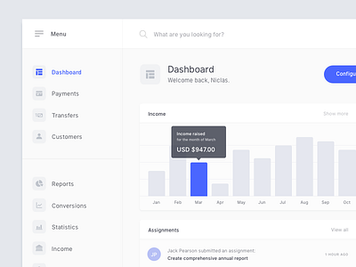 Finance Dashboard Details