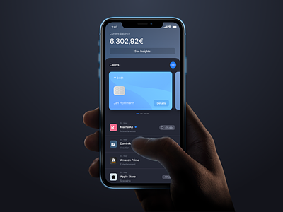 Dark Mode Banking App