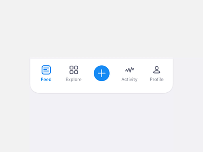 Tab Bar ae animation app design icons ios iphone iphone x mobile product software tab bar ux