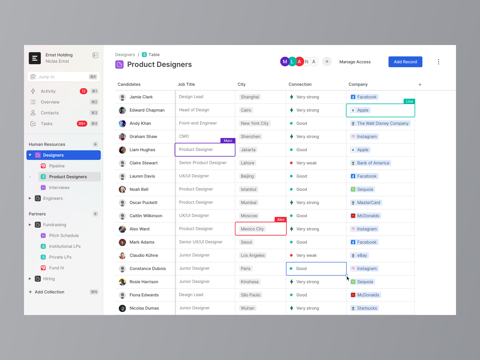 Collaborate with teammates by Niclas Ernst for Attio on Dribbble