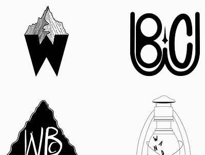 Wander Brewing Co - Lettermarks branding design illustration illustrator logo packaging product design