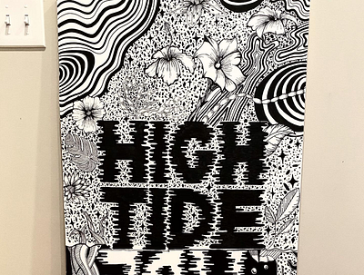 High Tide / Low Tide - Section of Mural branding design illustration illustrator logo packaging product design