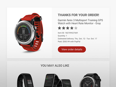 Thank You / Daily UI #077 077 dailyui email newsletter phone subscribe thank ui ux watch web you