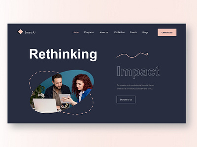 Smart AJ - Landing page design