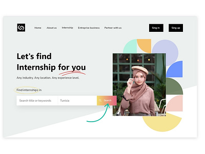 Landing page design