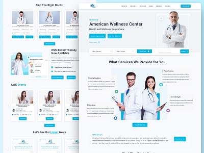 😷 Medical Landing Page | Doctor Appointment Website app design dashboard doctor appointment doctor appointment landing page doctor appointment system figma healthcare website homepage design online appointment online booking online doctor ui uiux website