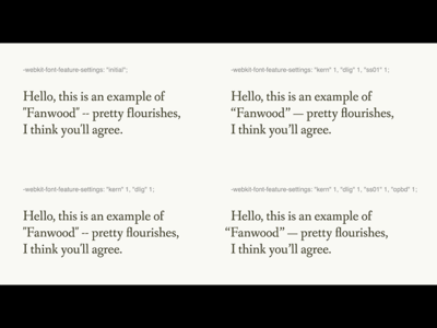 Superhuman Curly Quotes & Hanging Punctuation — no JS! css fonts opentype superhuman