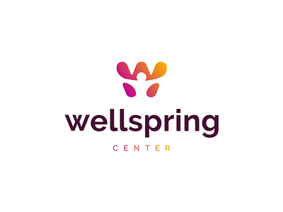 Wellspring Center branding community concept icon idea logo people