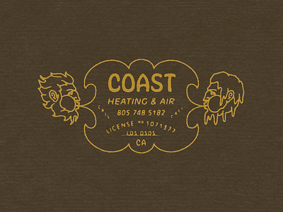 Coast badge branding character fantasy fire graphic design ice identity illustration lettering logo summer typography vintage winter