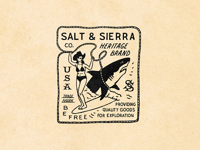 Salt & Sierra animals apparel badge branding cowboy desert design graphic design horse illustration logo mountain snake southwest vibes western
