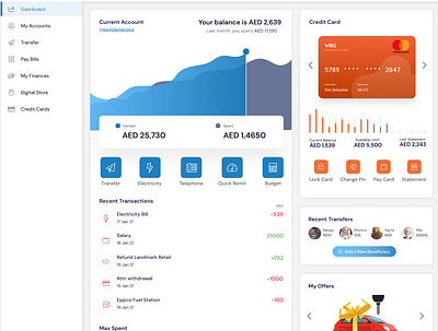 Bank Dashboard bank blueorange dashboard finance