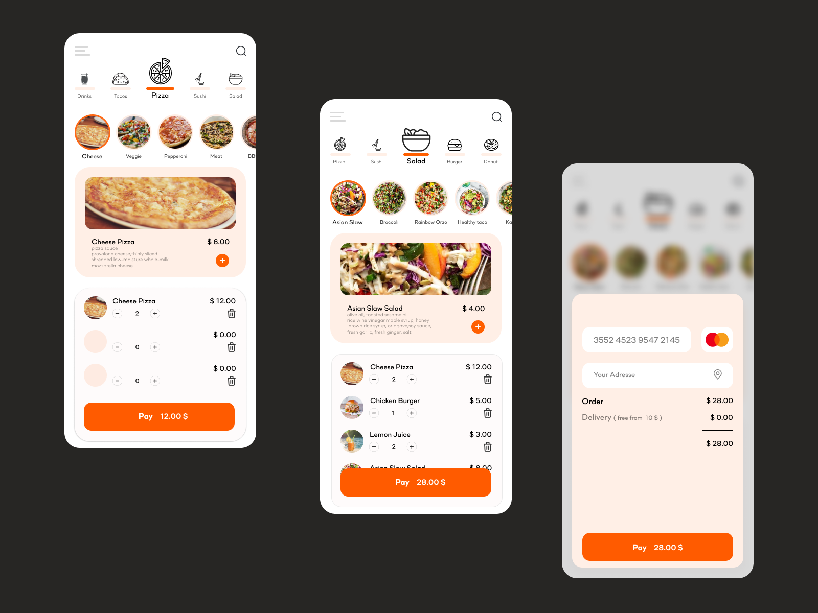 Food Delivery App by AYOUB BOURRAH on Dribbble