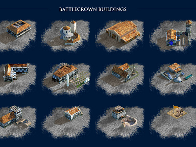 Battle Crown City Buildings architecture building concept game medieval sketch sketchup