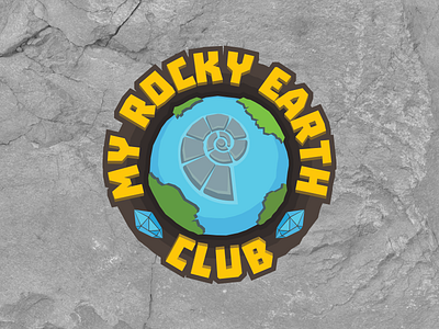 My Rocky Earth Club Logo club collection earth kid logo logotype rock subscription
