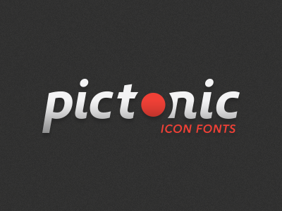Pictonic - New Logo brand dingbat flat font icon iconset interface monochrome pictonic svg ui ux