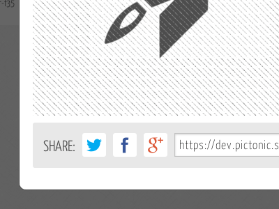 pictonic.co - Share option for single icon icon link share sloth social tag ui ux website